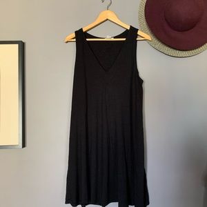 H&M Basic black trapeze mini dress
